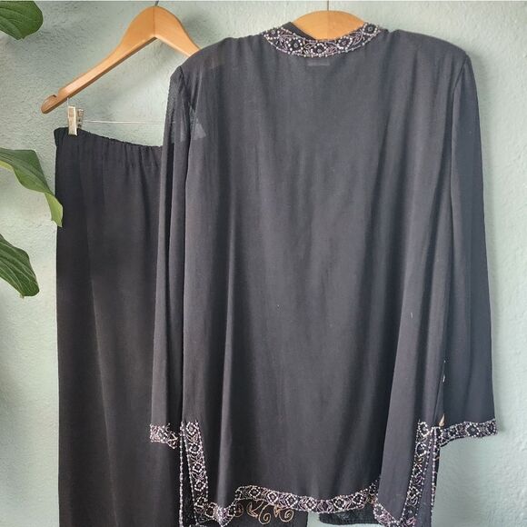 Tan CHHO made in India sequins skirt and cardigan set - Picture 5 of 16